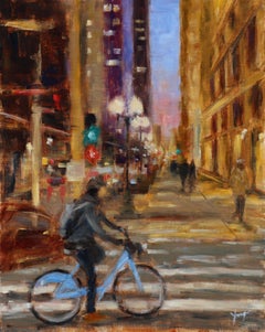 En una tarde de invierno, pintura al óleo
