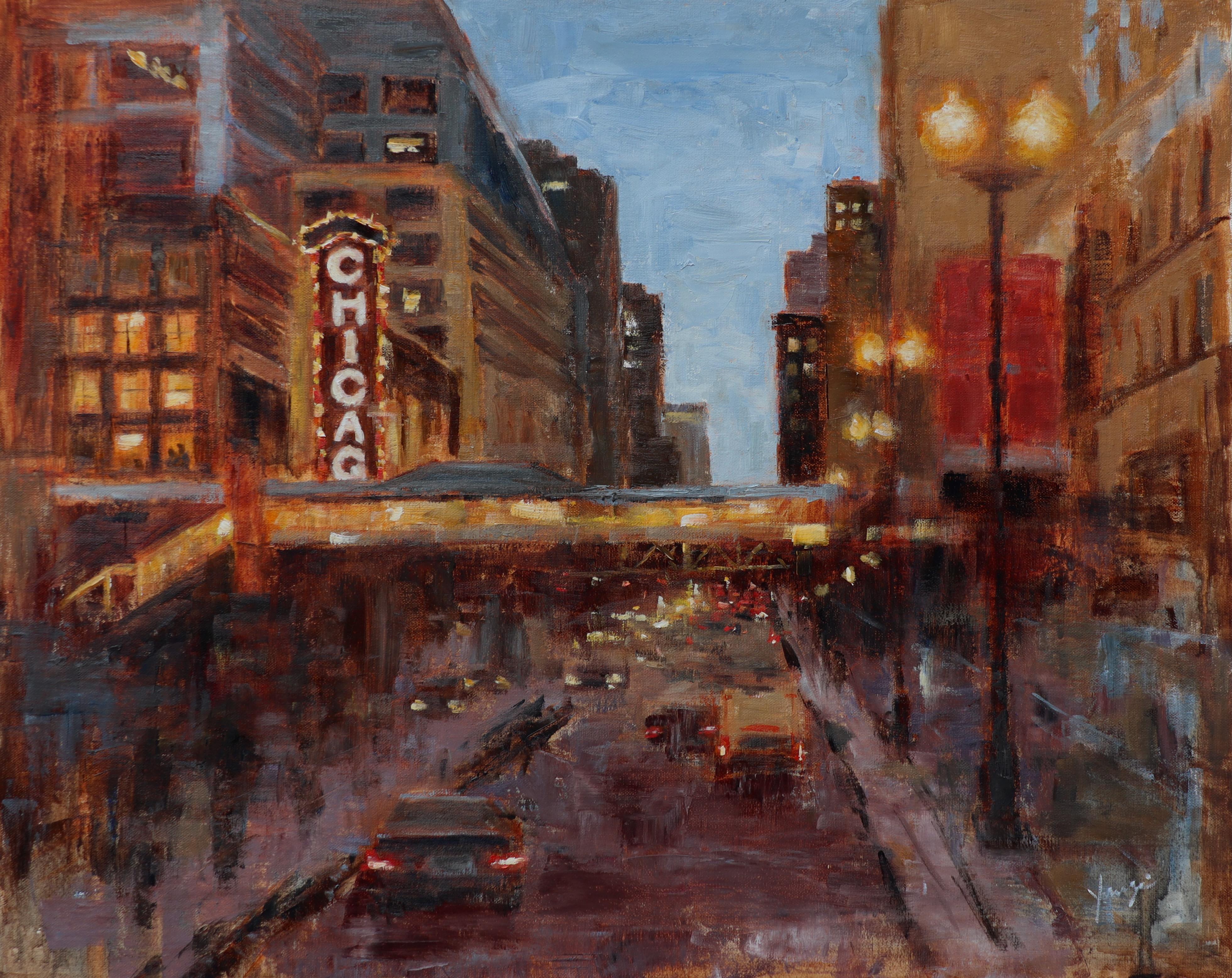The Chicago Beat, Oil Painting