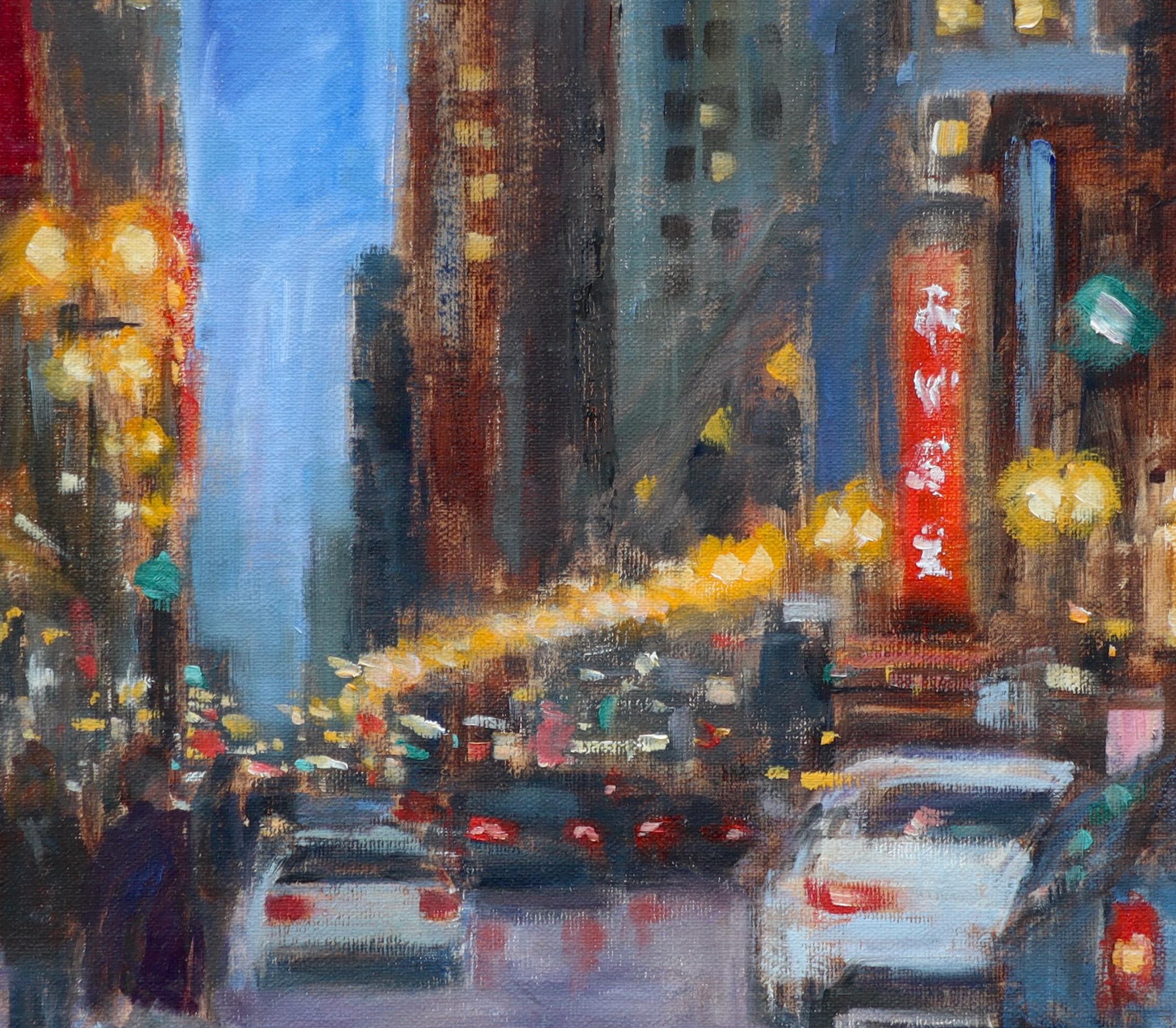 The Loop, Ölgemälde (Grau), Interior Painting, von Yangzi Xu