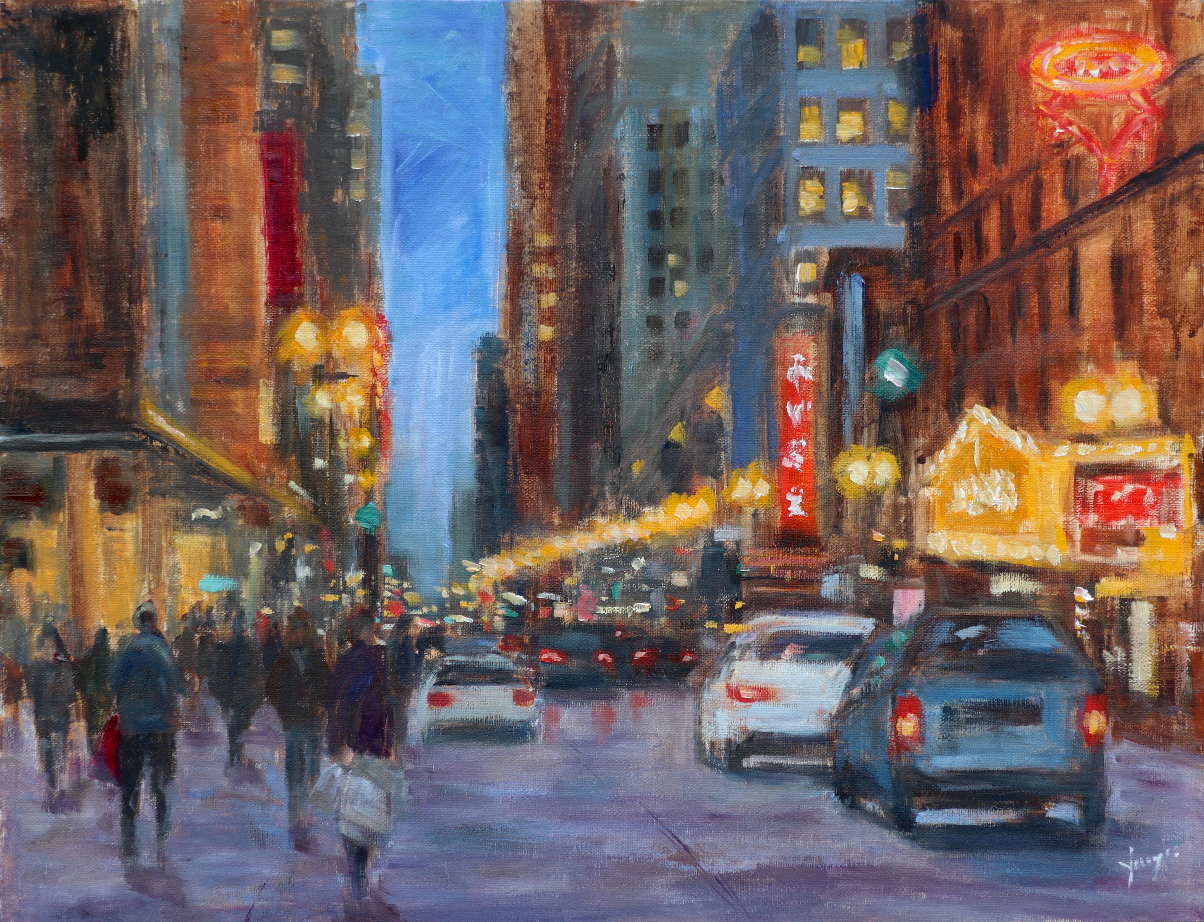 Yangzi Xu Interior Painting – The Loop, Ölgemälde