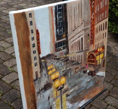 Winter Morning, Quiet Drama, Oil Painting