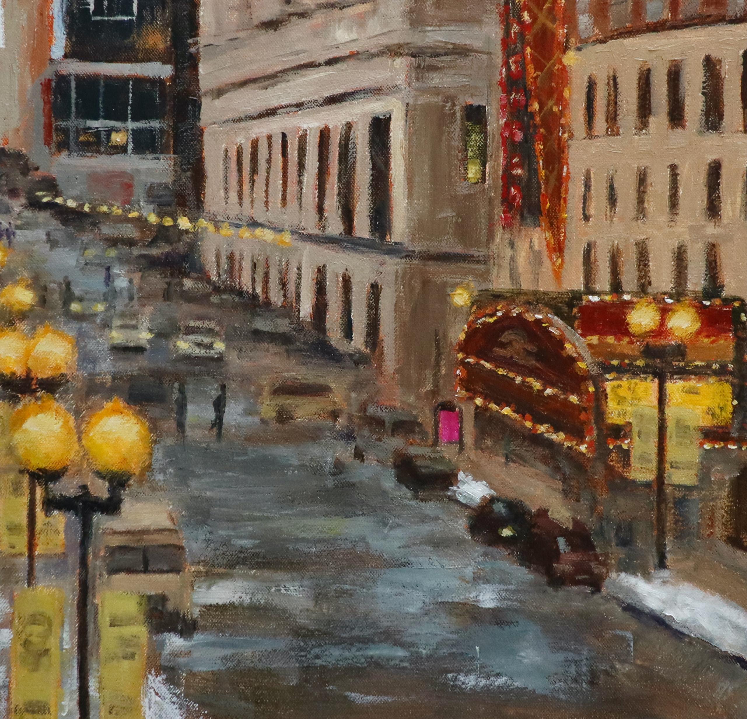 Mattina d'inverno, Dramma silenzioso, Pittura a olio - Interior Painting Marrone di Yangzi Xu