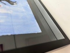 "Yo animal" contemporary interviened lithography