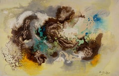 Yanjun Hu Abstract Original Oil Painting "Multi-Colors"
