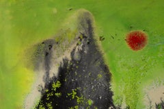 Yanjun Hu Contemporary Original Oil On Canvas "Sunrise On Mountain"