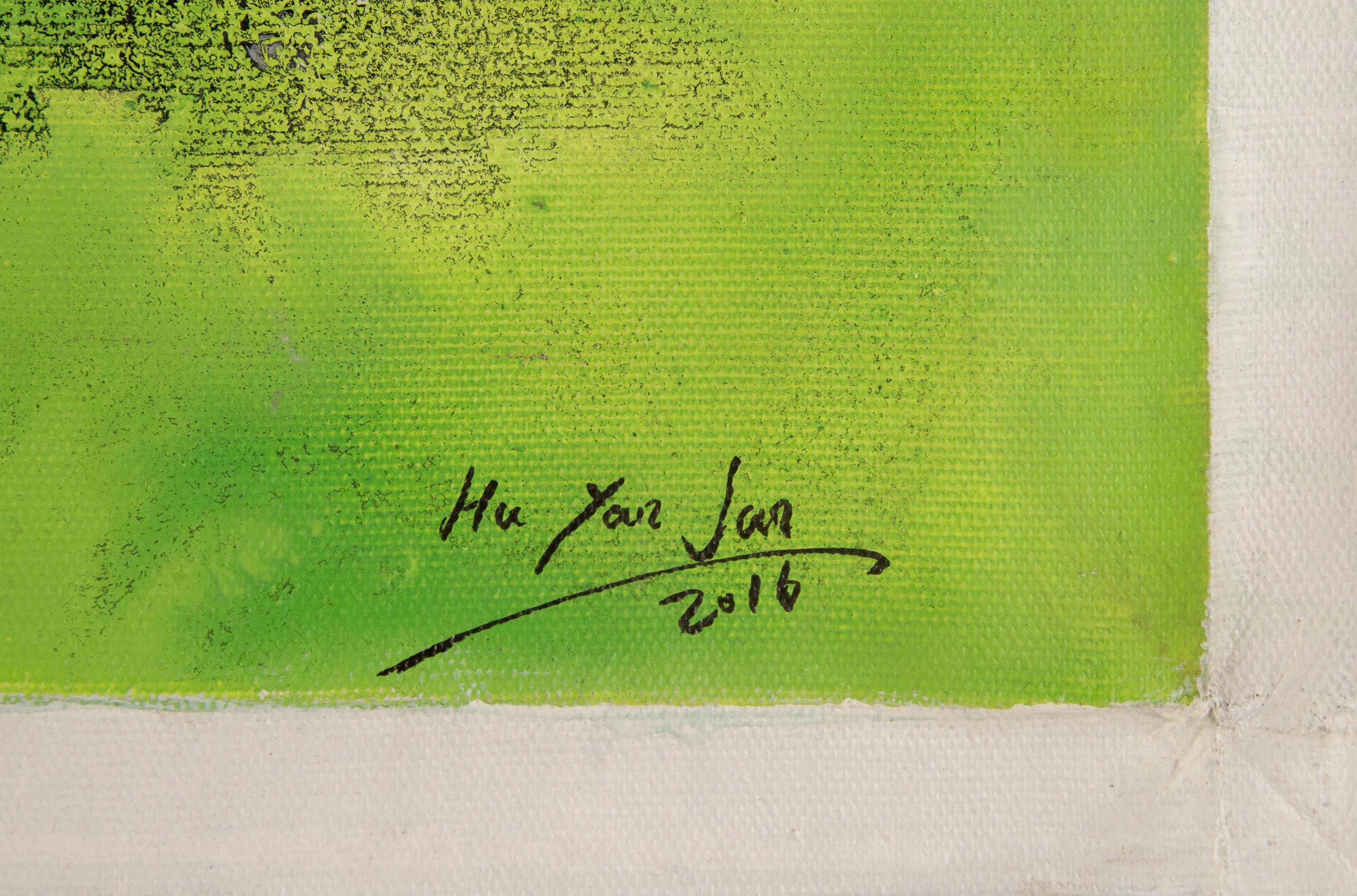 Yanjun Hu Zeitgenössisches Original Öl auf Leinwand 