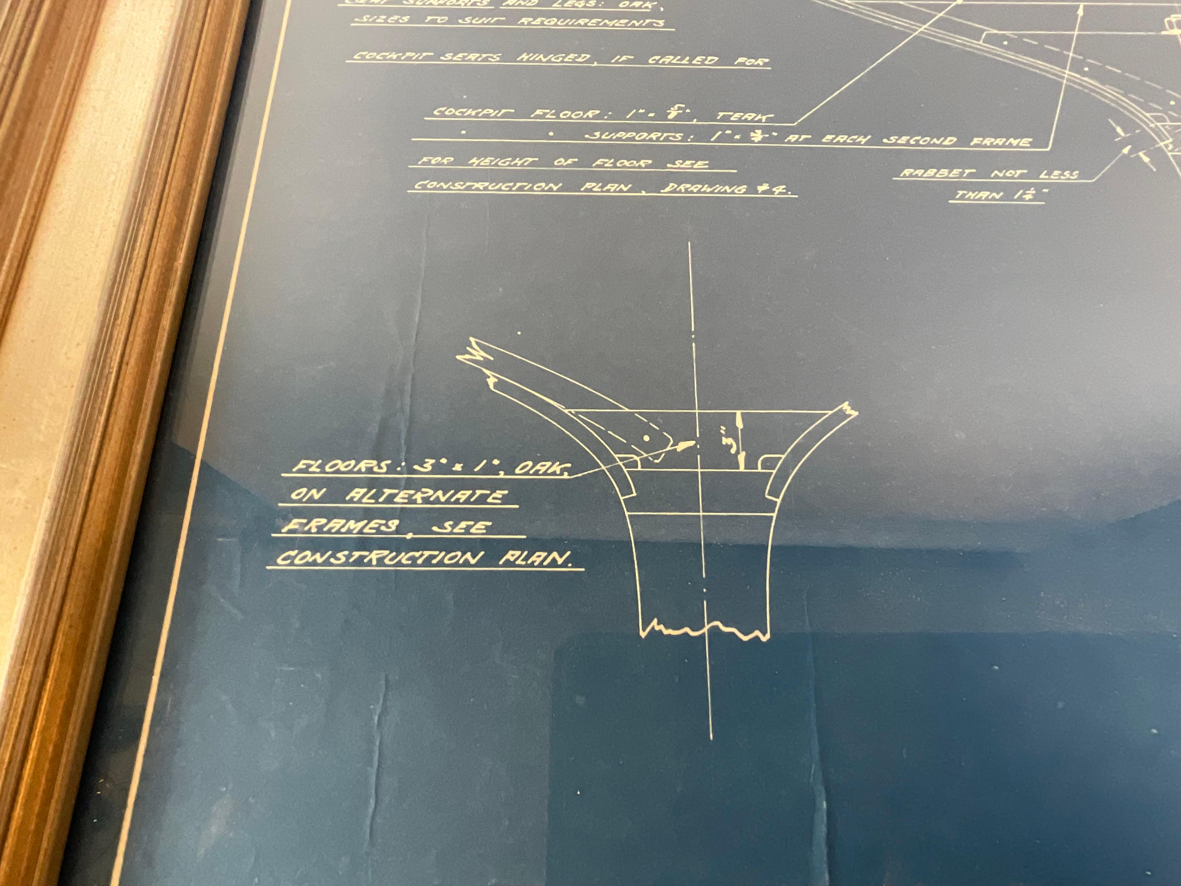 Yankee One Design Class Hull Blueprint For Sale 5