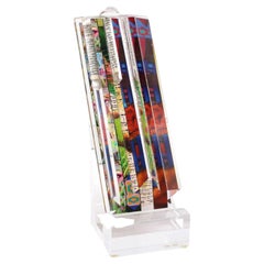 Yankel Ginzburg, Acryl-Skulptur eines Sterns aus Mezuzah Judaica in Mezuzah