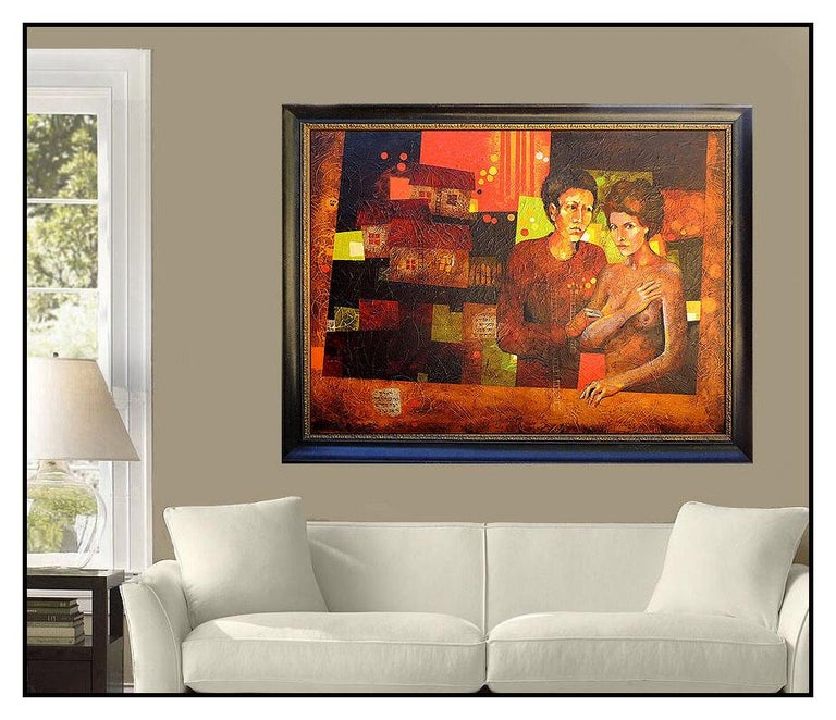 Yankel Ginzburg Yankel Ginzburg Original Painting Large Oil On Canvas