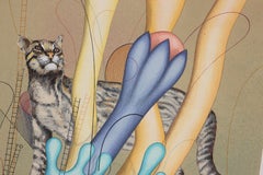 "Felino y Escalera" Serigrafía de Edición Limitada Edición 13 de 50