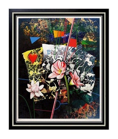 Original Yankel Ginzburg Signed Silkscreen Artwork USA Glorious Document Pop Art