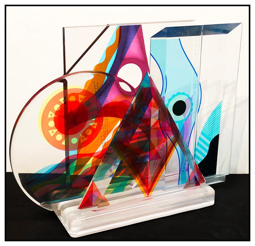 Yankel Ginzburg Authentic and Original Multi-piece Acrylic Sculpture, listed with the Submit Best Offer option

Accepting Offers Now: Up for sale is a spectacular, Screenprint on acrylic sculpture by Yankel Ginzburg that retails for significantly