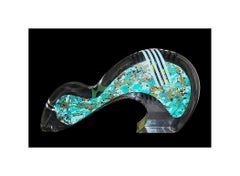 Yankel Ginzburg ORIGINAL Acrylic Sculpture Large HAND SIGNED Color Art Statue