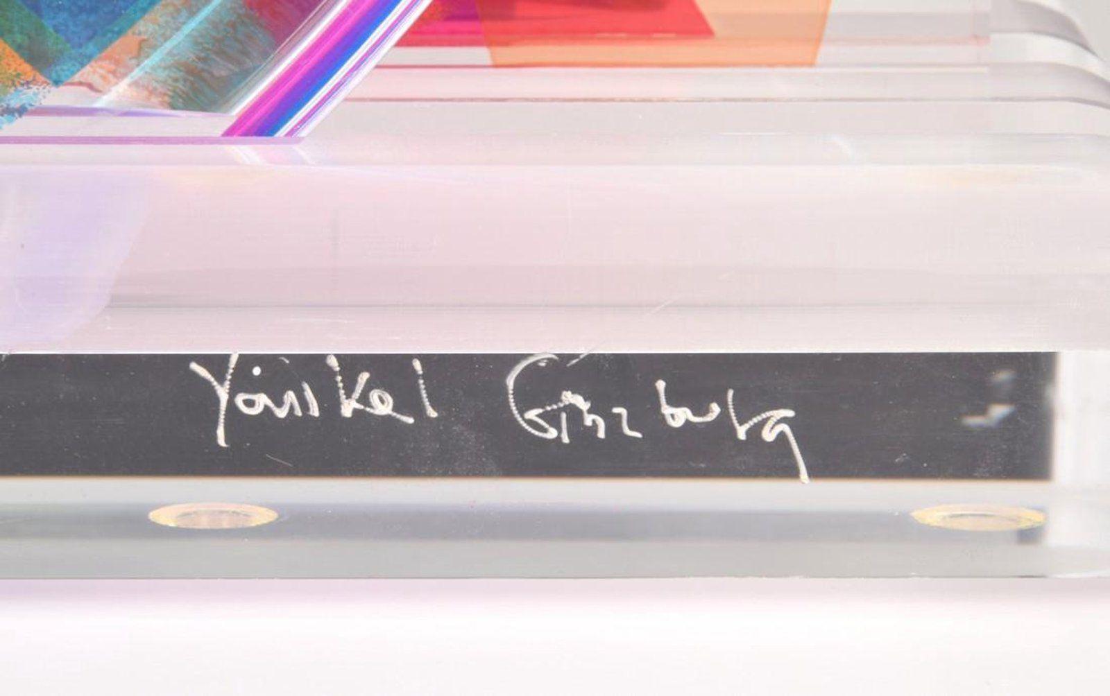 Yankel Ginzburg ORIGINAL Acrylic Serigraphic Sculpture SIGNED Rare Artist Proof For Sale 4