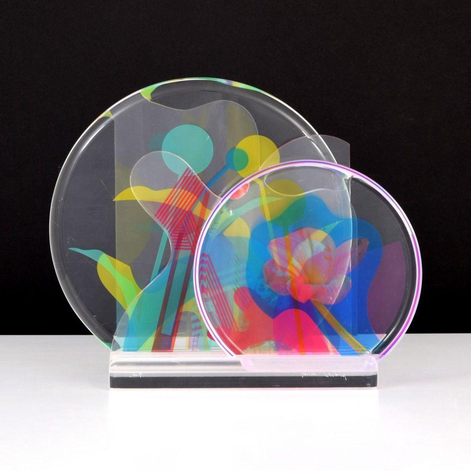 Yankel Ginzburg
Artist Proof
"Breeze"
Acrylic serigraphic sculpture
15.5" x 15" x 5"
1989
Condition: Excellent with minor wear
Sculpture is comprised of five pieces which can be arranged to your liking.   The sculpture is signed by the artist and