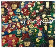 London Passport Map - Limited Edition Silkscreen Print