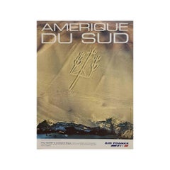 Circa 2000 Air France Peru Paracas Candelabra Yann Arthus-Bertrand Poster