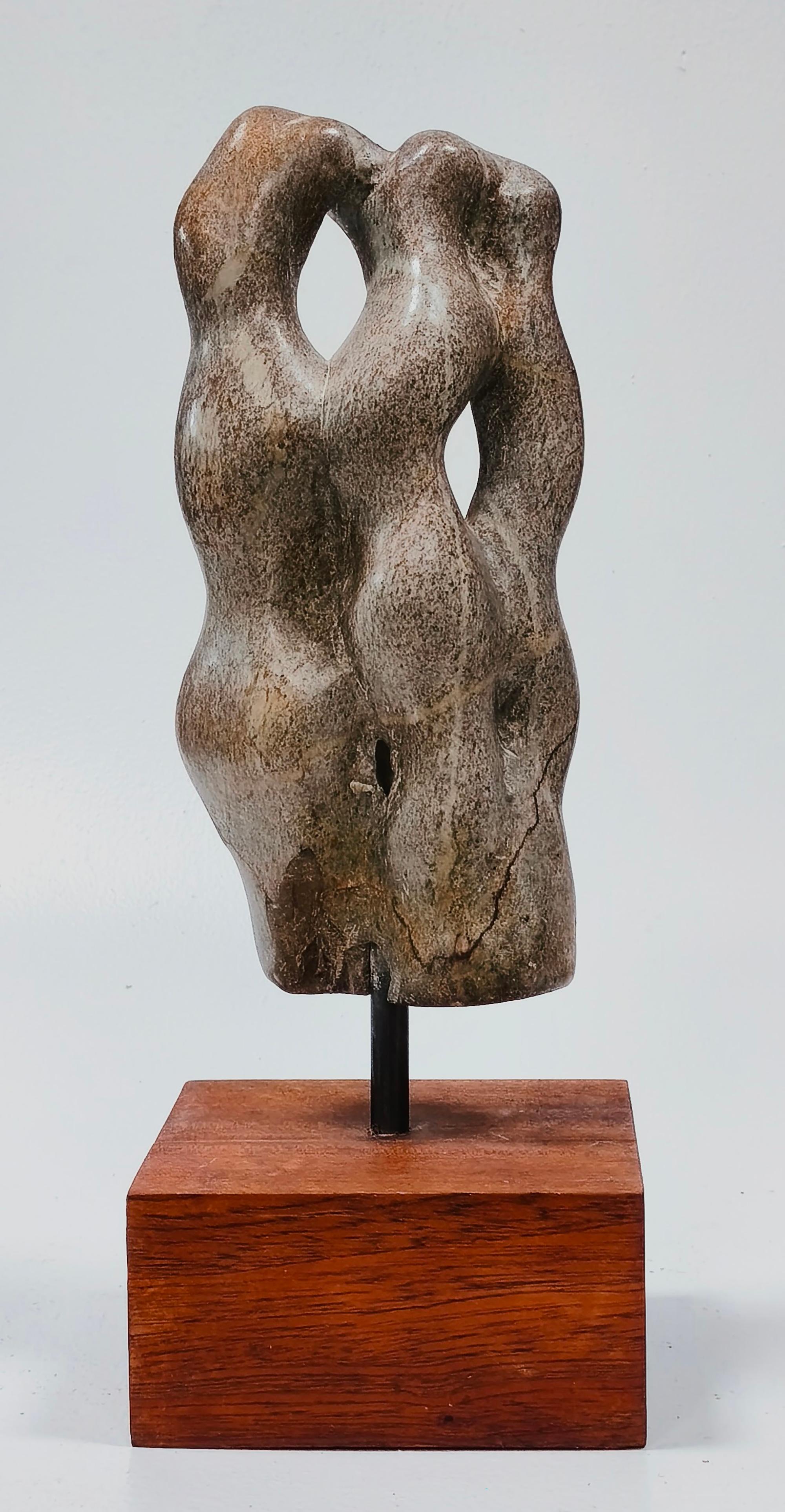 Absolute VI is a soapstone sculpture by French contemporary artist Yann Guillon.
The sculpture reveals a subtle interplay of shades, curves and hollows that evoke movement and organic forms. Depending on the viewing angle, the work changes its