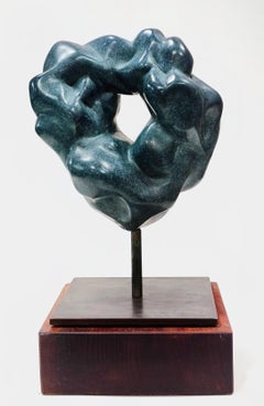 Arch III di Yann Guillon, scultura astratta in bronzo, forme organiche, altezza 27 cm