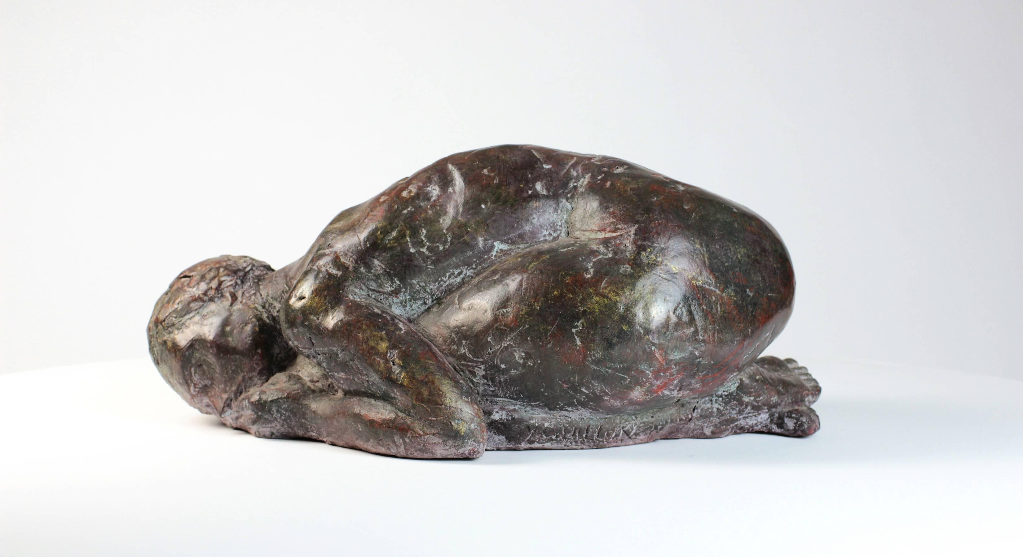 Aurélie II by Yann Guillon - Contemporary bronze female figure For Sale 1