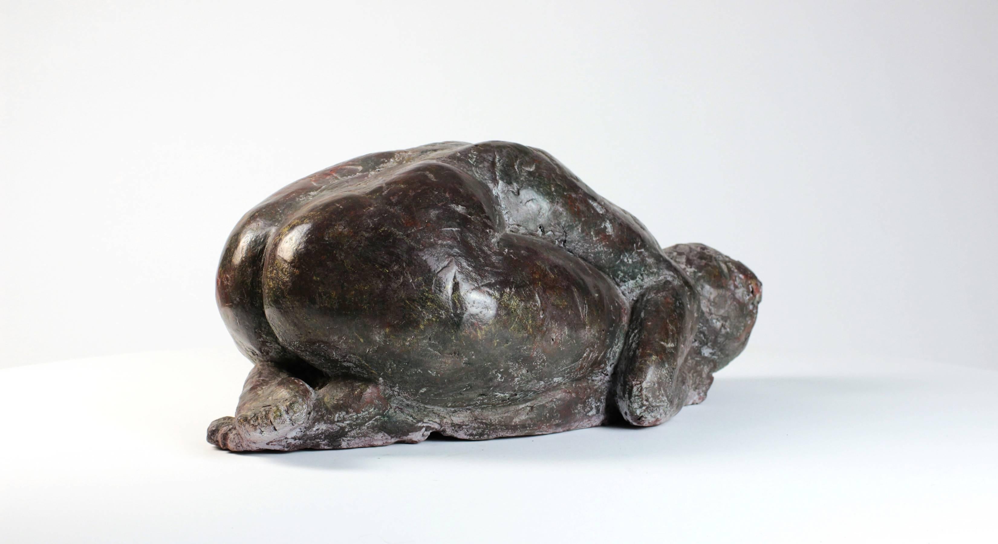 Aurélie II by Yann Guillon - Contemporary bronze female figure For Sale 4