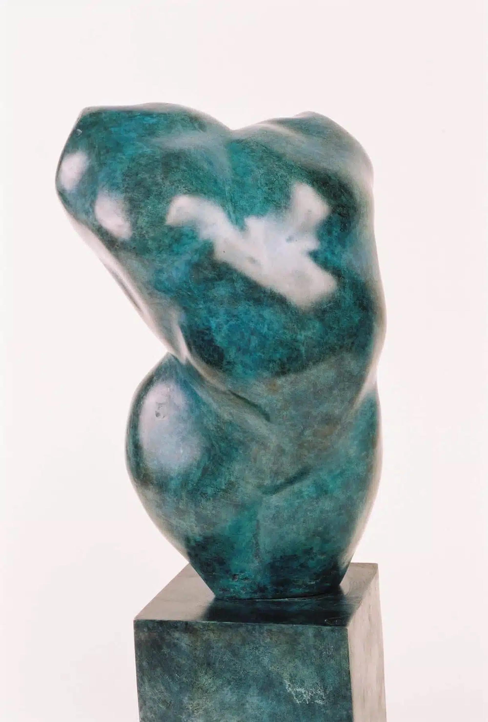 Belli di Yann Guillon - Scultura in bronzo semi-astratta, torso femminile
