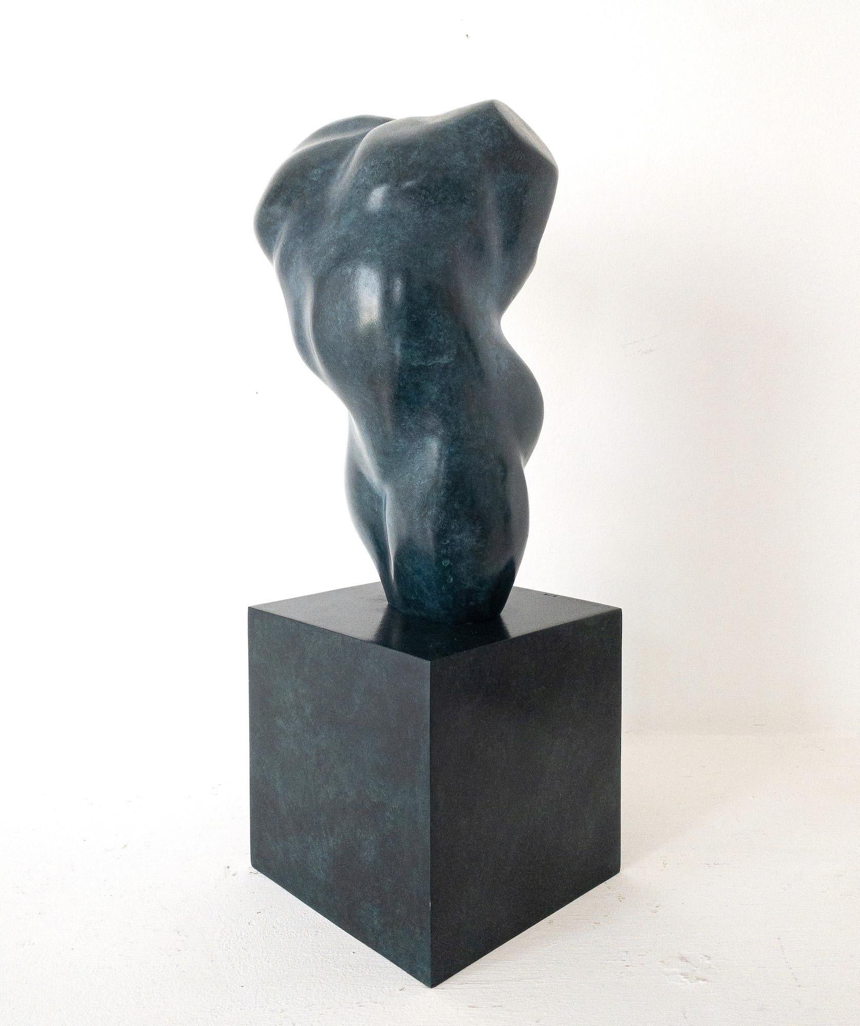 Belli par Yann Guillon, sculpture en bronze semi-abstraite, torse de femme nue en vente 14