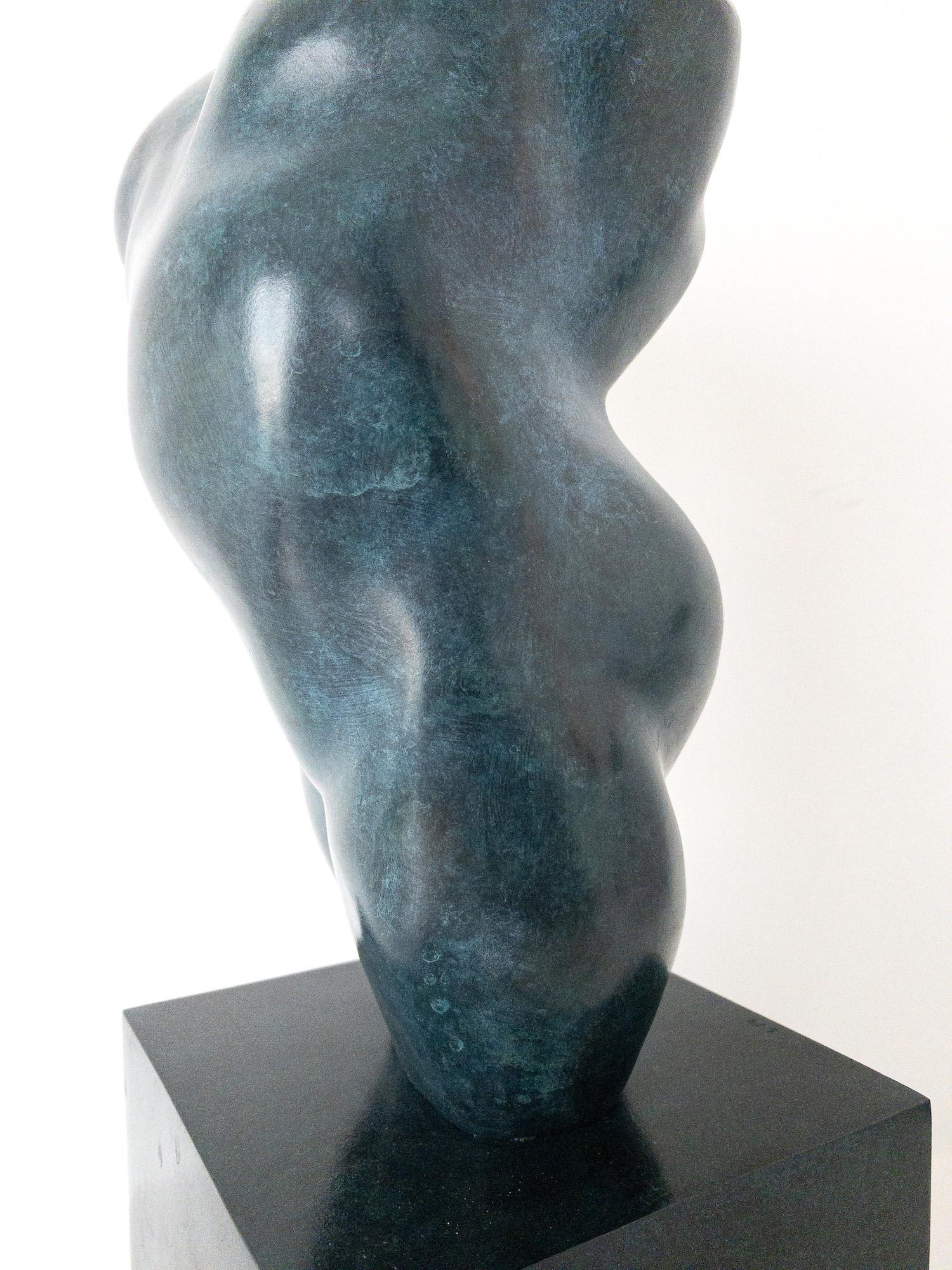 Belli von Yann Guillon - Halbabstrakte Bronzeskulptur, weiblicher Torso, nackter Körper im Angebot 16