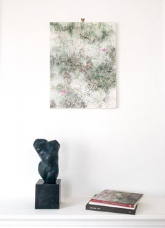 Belli by Yann Guillon - Semi-abstract bronze sculpture, female torso, nude body