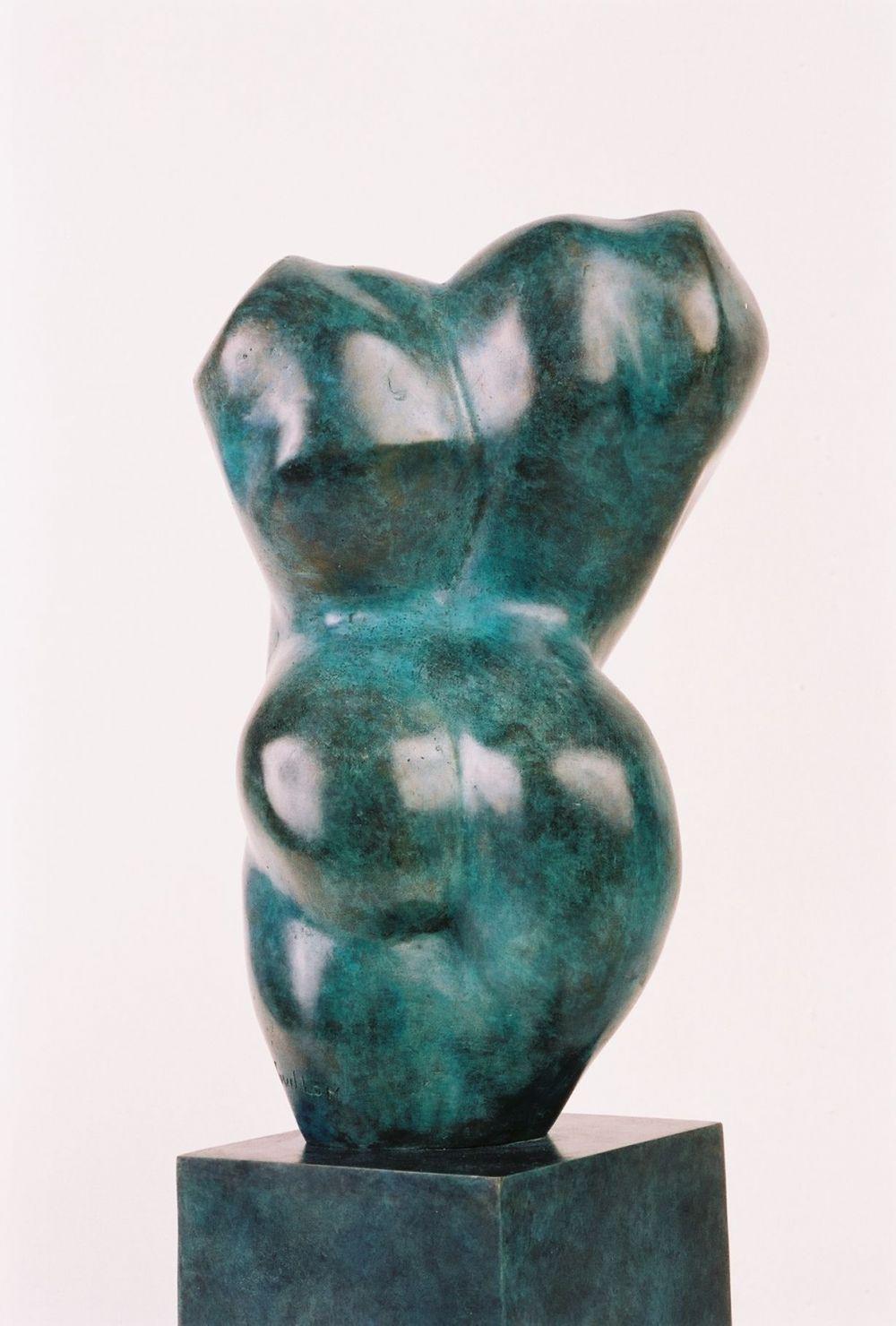 Belli von Yann Guillon - Halbabstrakte Bronzeskulptur, weiblicher Torso, nackter Körper im Angebot 3