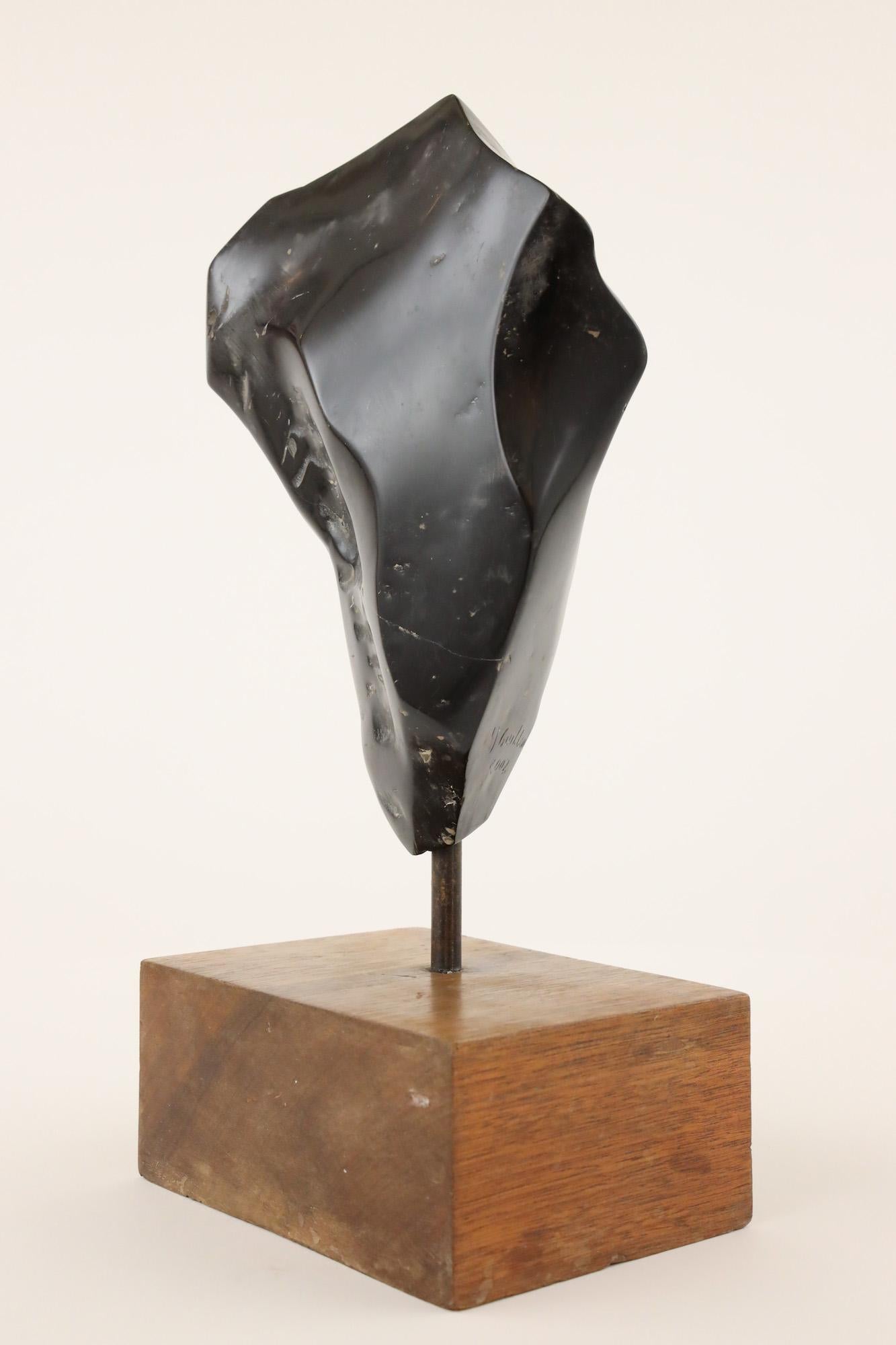 Black Torso by Yann Guillon - Contemporary Marble Sculpture For Sale 7