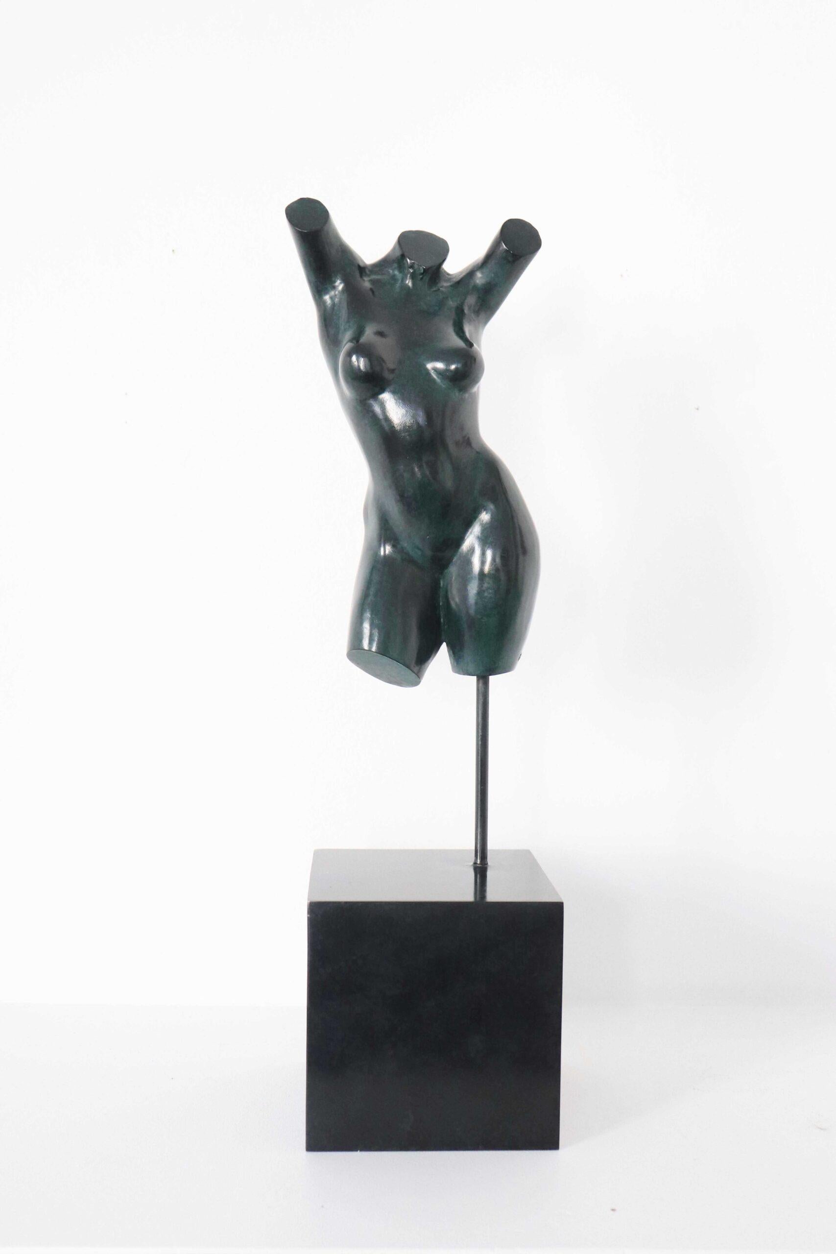Torso di Caroline di Yann Guillon - Scultura in bronzo di nudo, torso femminile, corpo in vendita 5