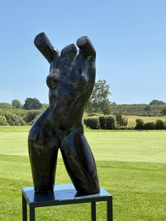 Caroline’s Torso (Large) by Yann Guillon, Bronze Female Torso Sculpture