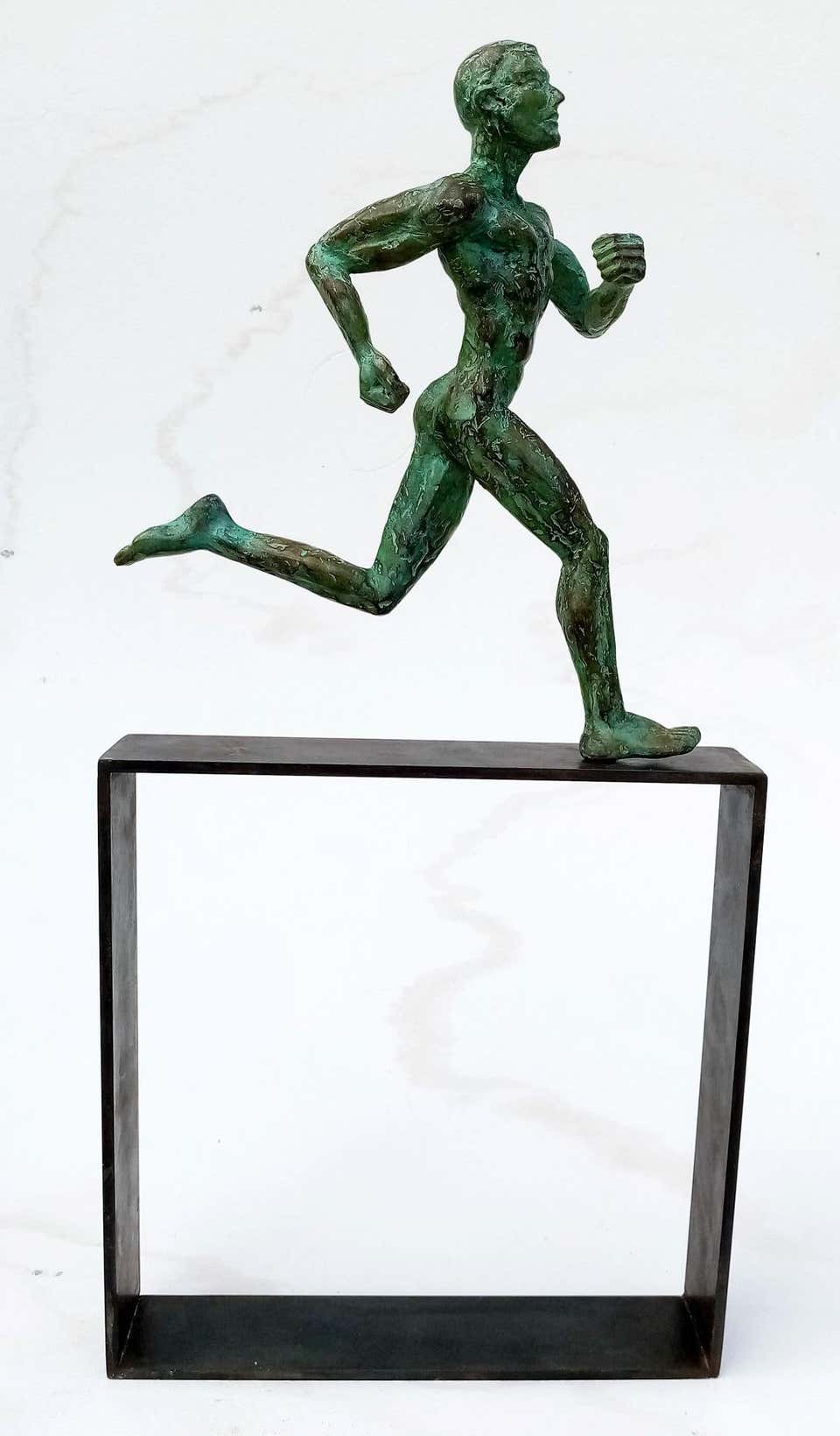 Bochie Runer Amedeo Bocchi - Head of Man - Original Bronze Sculpture by Amedeo ...