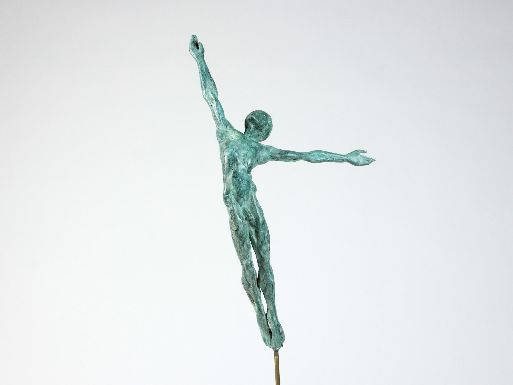 Dancer “Attraction” II by Yann Guillon - Contemporary Bronze sculpture