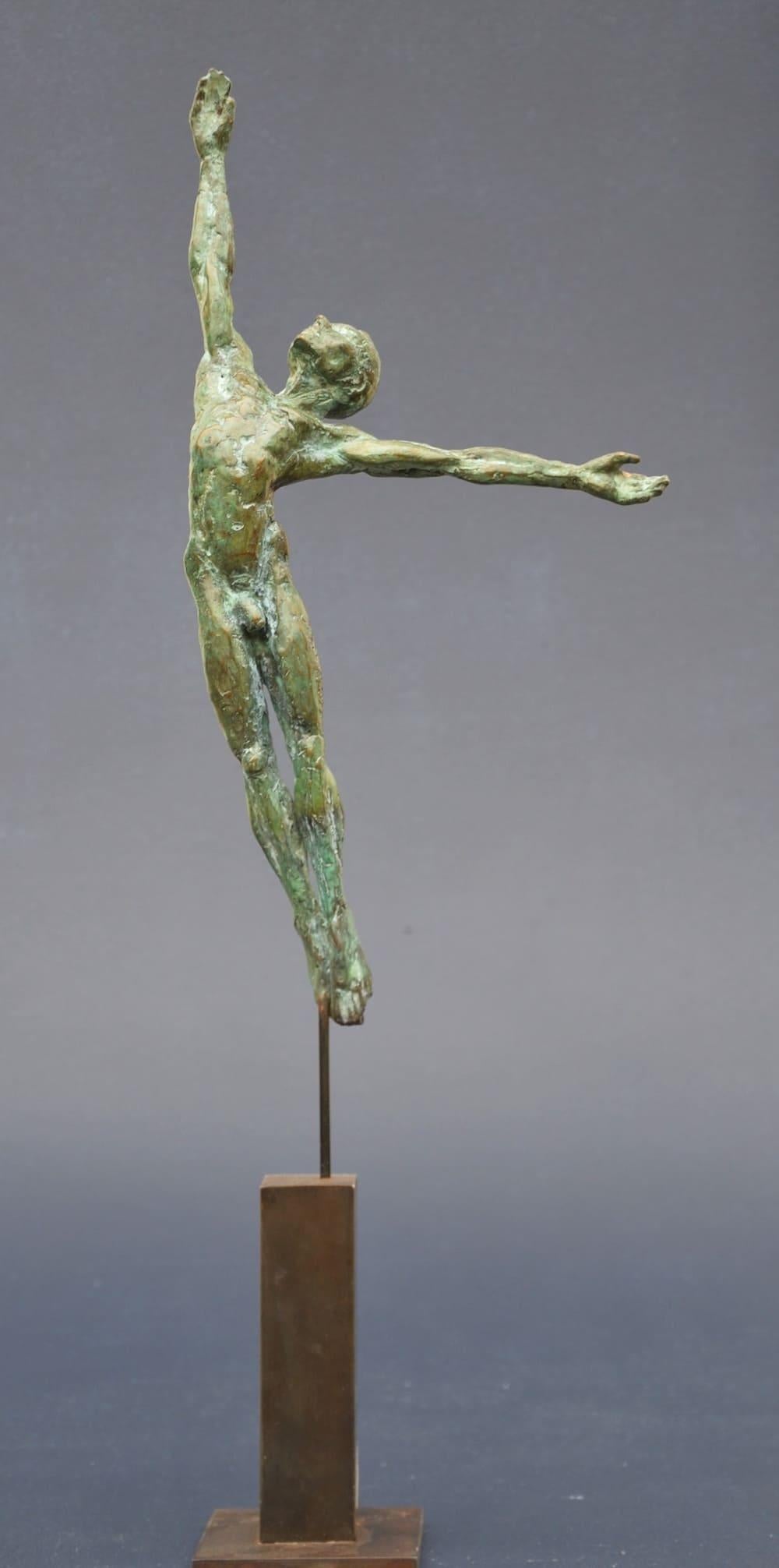 Dancer “Attraction” II by Yann Guillon - Figurative bronze sculpture, man, torso For Sale 10