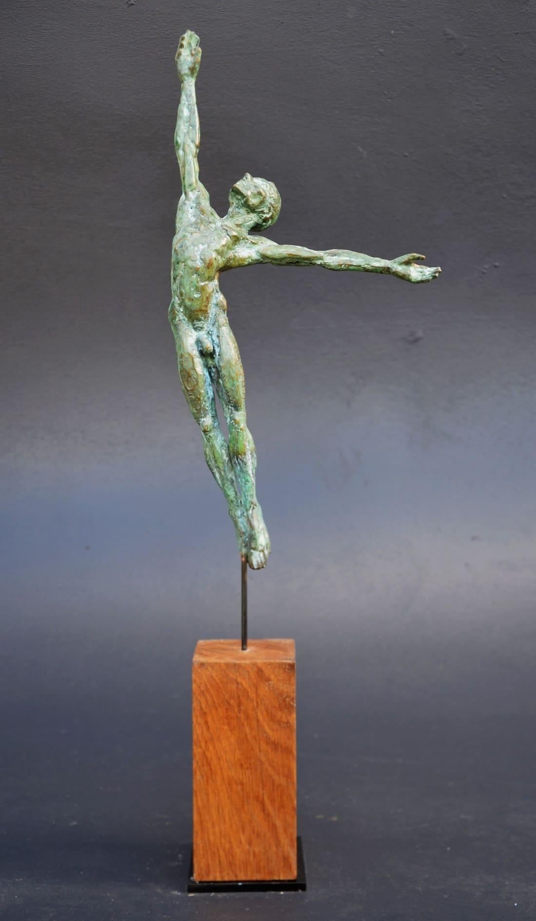 Dancer “Attraction” II by Yann Guillon - Figurative bronze sculpture, man, torso For Sale 11