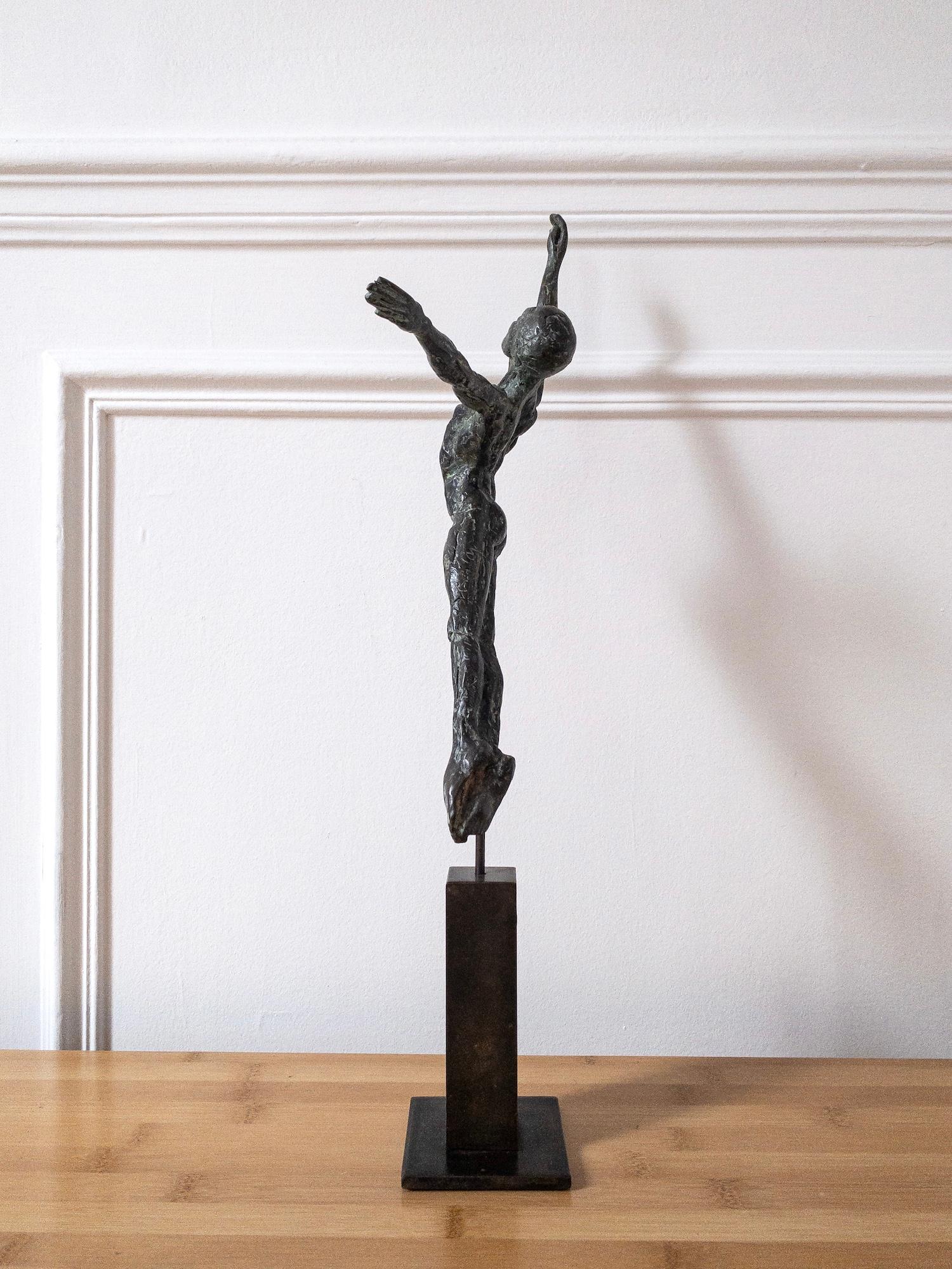 Dancer “Attraction” II by Yann Guillon - Figurative bronze sculpture, man, torso For Sale 4