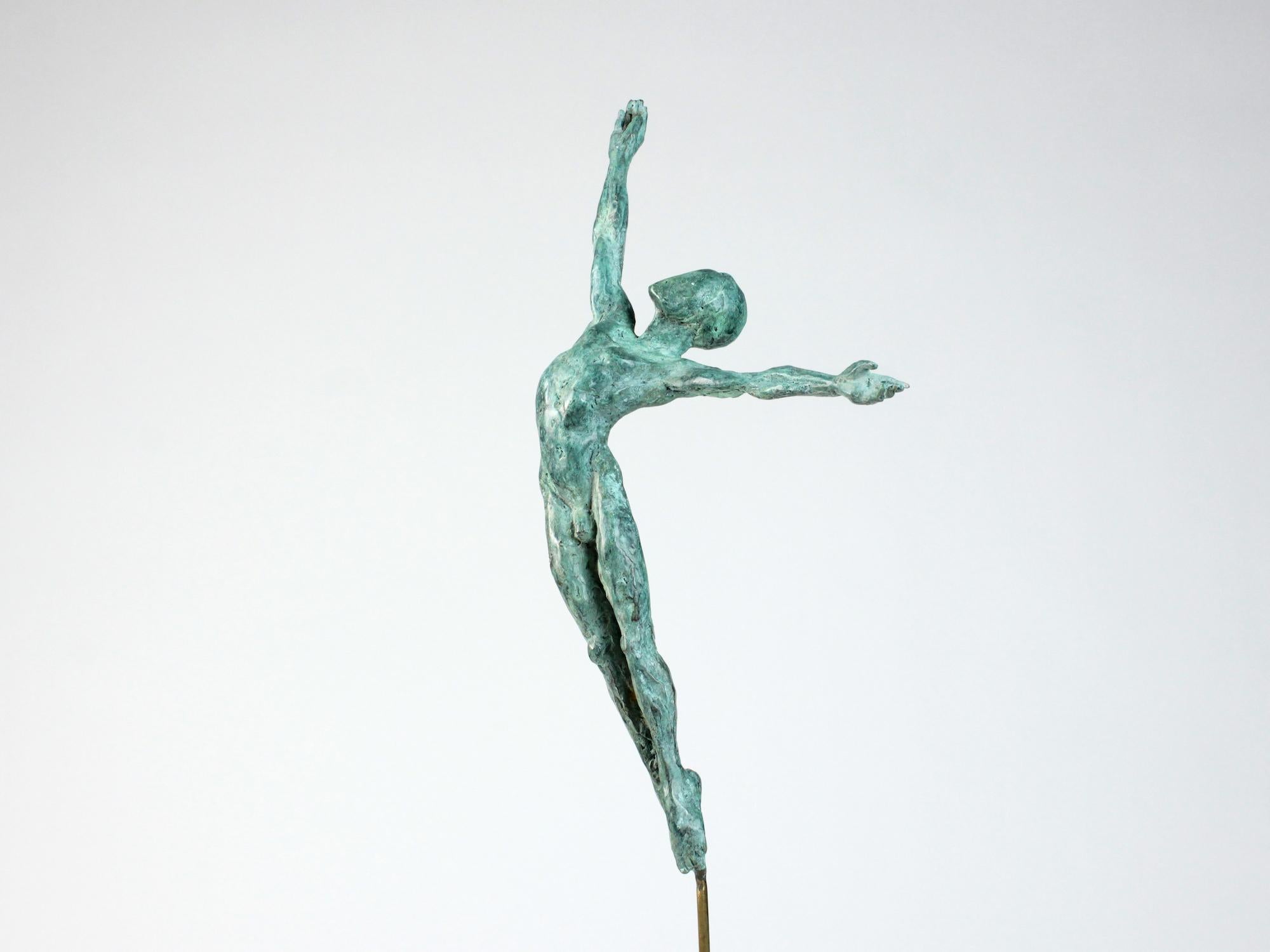 Dancer “Attraction” II by Yann Guillon - Figurative bronze sculpture, man, torso For Sale 5