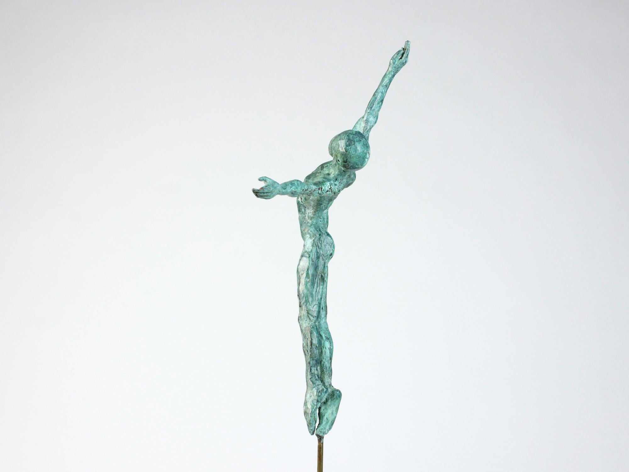Dancer “Attraction” II by Yann Guillon - Figurative bronze sculpture, man, torso For Sale 6