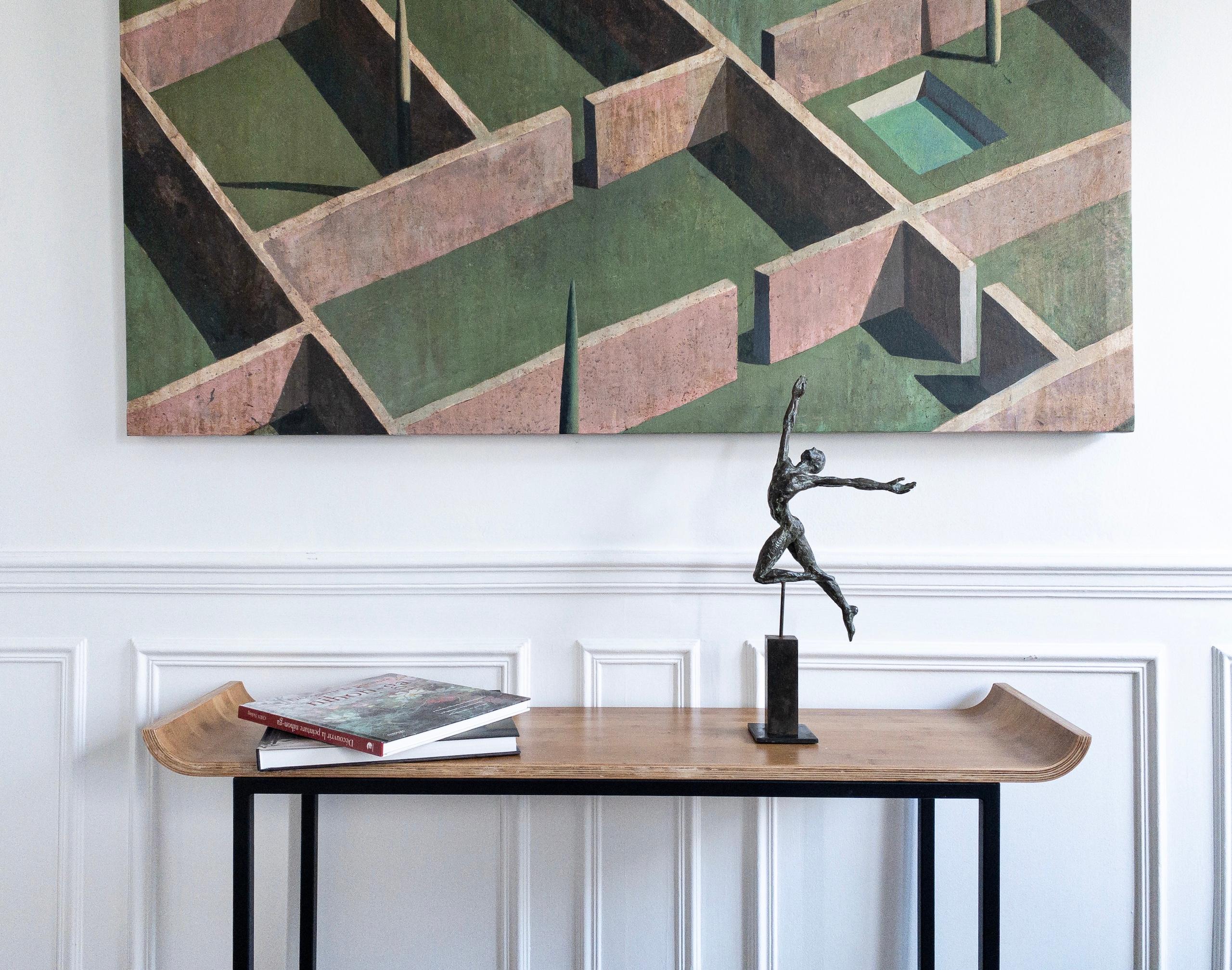 Dancer “Elevation” by Yann Guillon - Figurative bronze sculpture, man, torso im Angebot 1