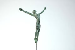 Danseur « Vol » II, sculpture en bronze d'une danseuse