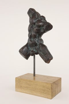 Torse expressionniste I de Yann Guillon - Sculpture de bronze nu, torse d'homme