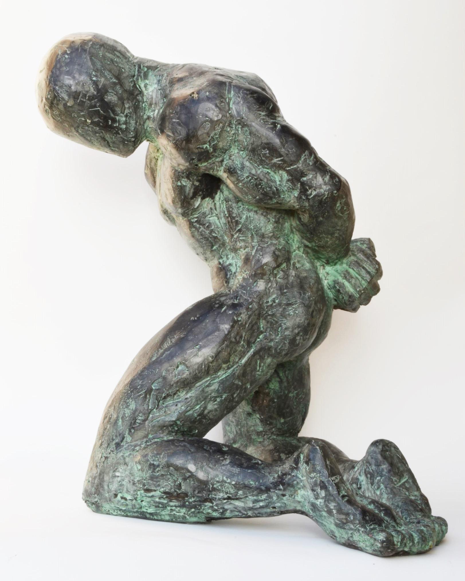 Grand esclave (grand esclave) de Yann Guillon - Sculpture de nu masculin en bronze en vente 2