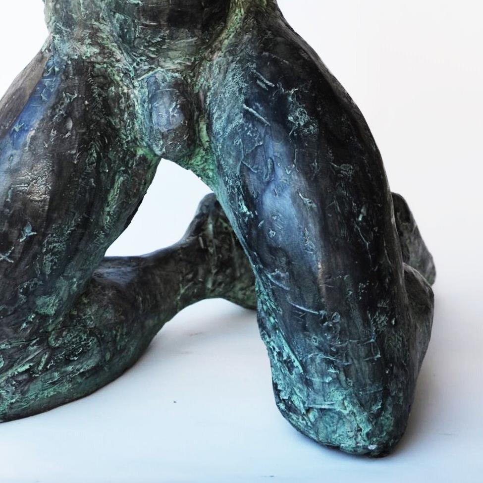 Grand esclave (Great Slave) is a bronze sculpture by French contemporary artist Yann Guillon. 
This artwork is signed and numbered. Available in limited edition of 8 + 4 artist's proofs.
Yann Guillon focuses his work on the human body, using an