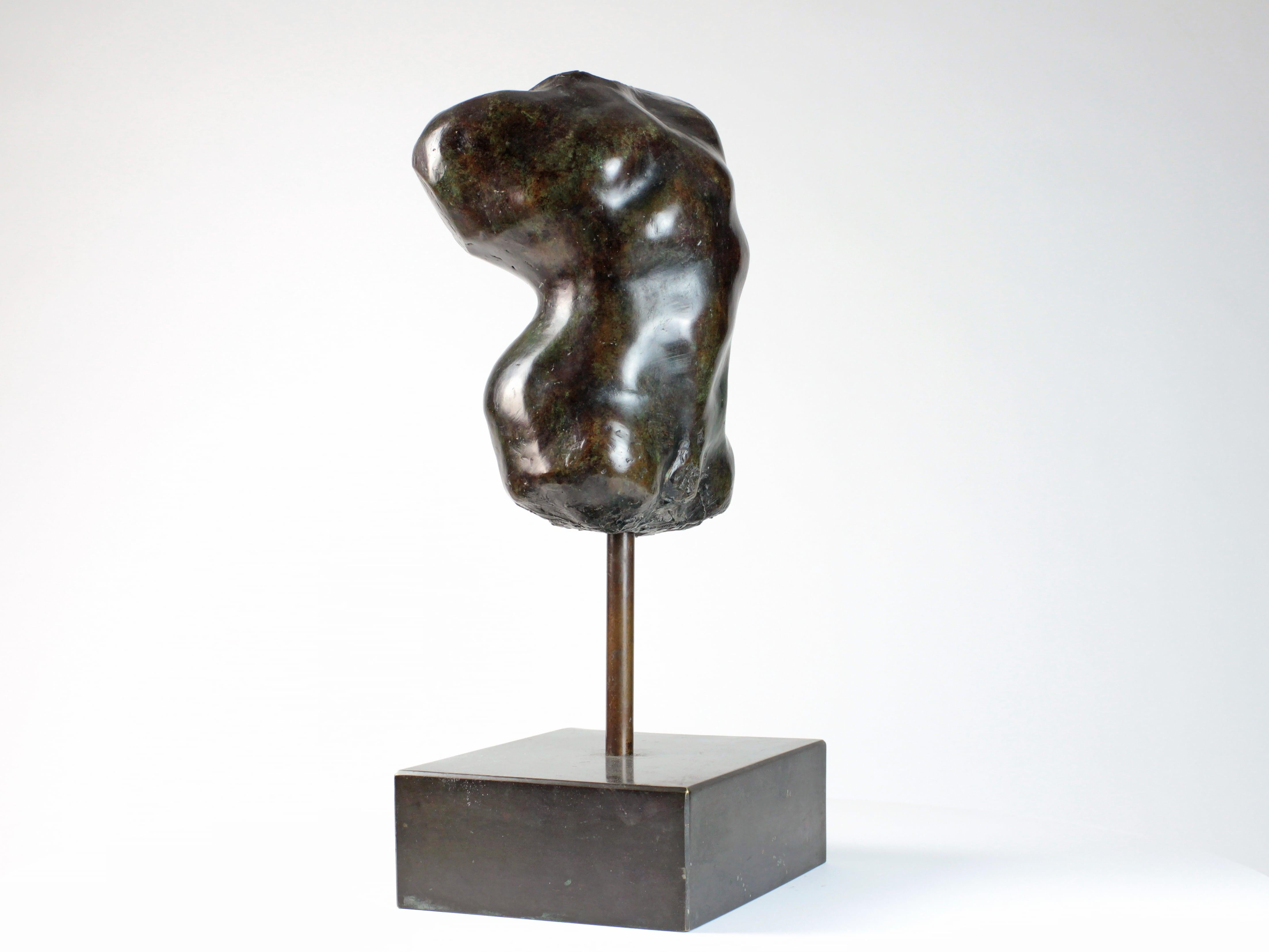 Hermaphrodite I by Yann Guillon - Bronze sculpture, nude torso For Sale 1