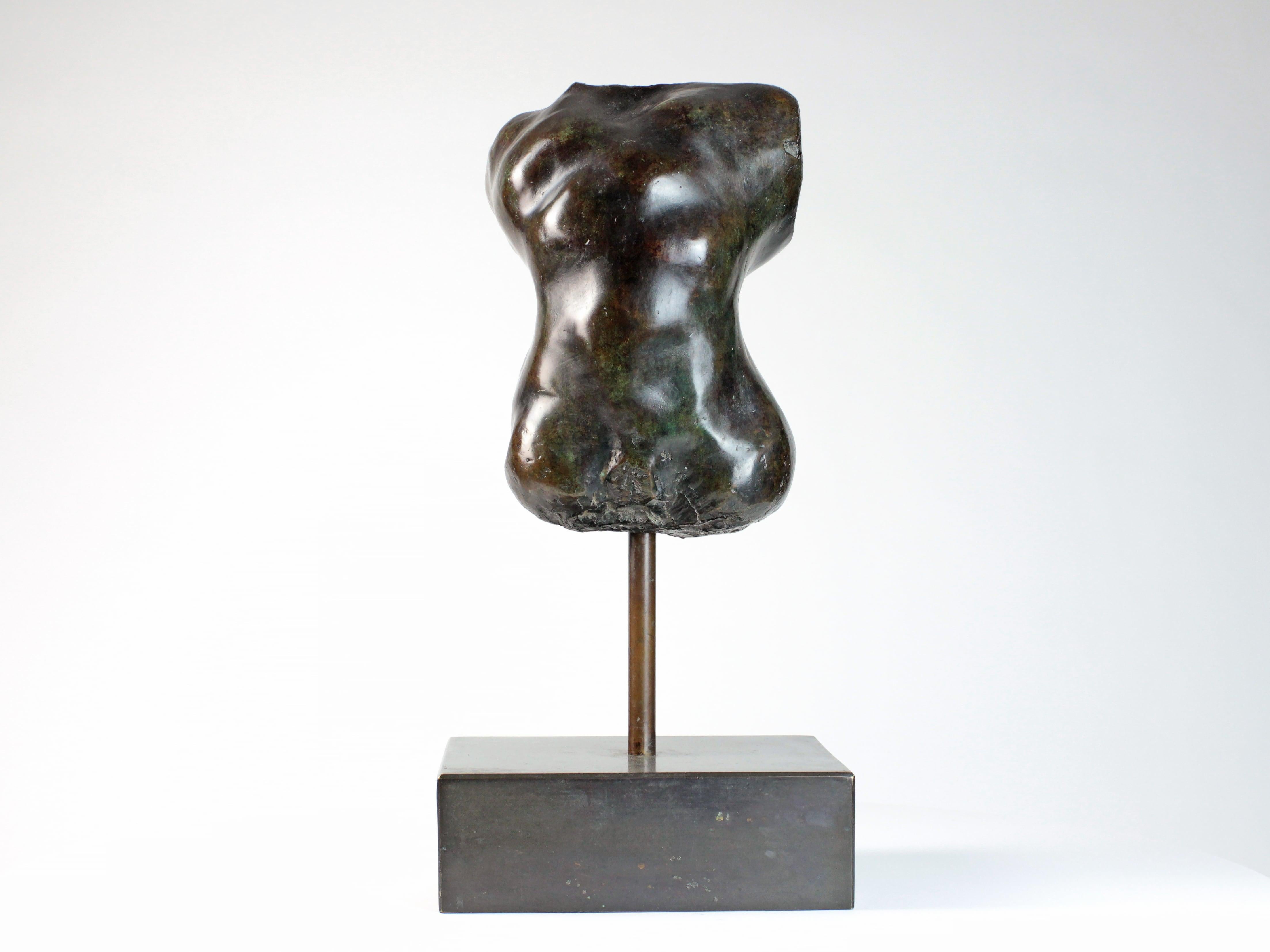 Hermaphrodite I de Yann Guillon - Sculpture en bronze, torse nu en vente 1