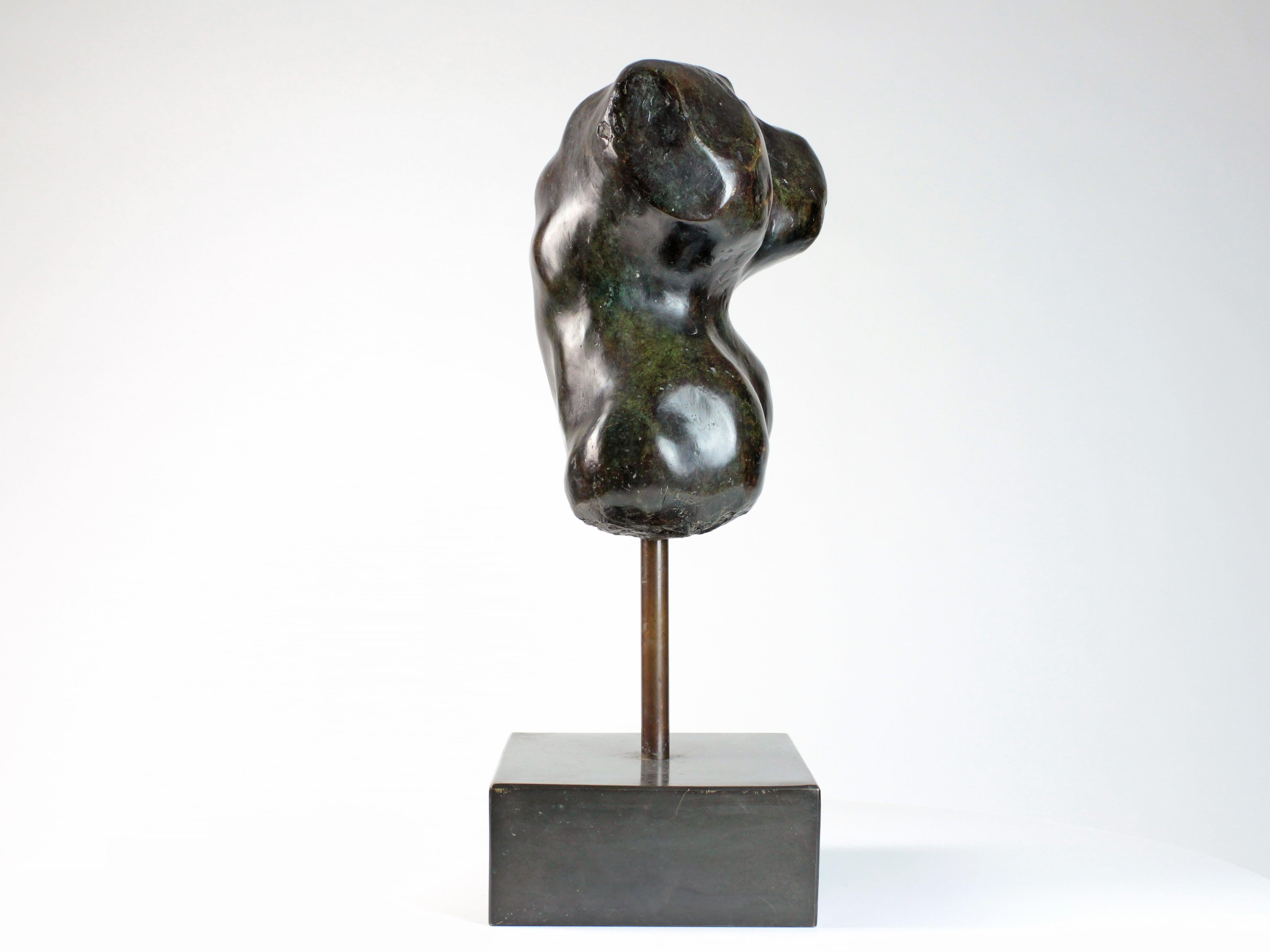 Hermaphrodite I by Yann Guillon - Bronze sculpture, nude torso For Sale 4