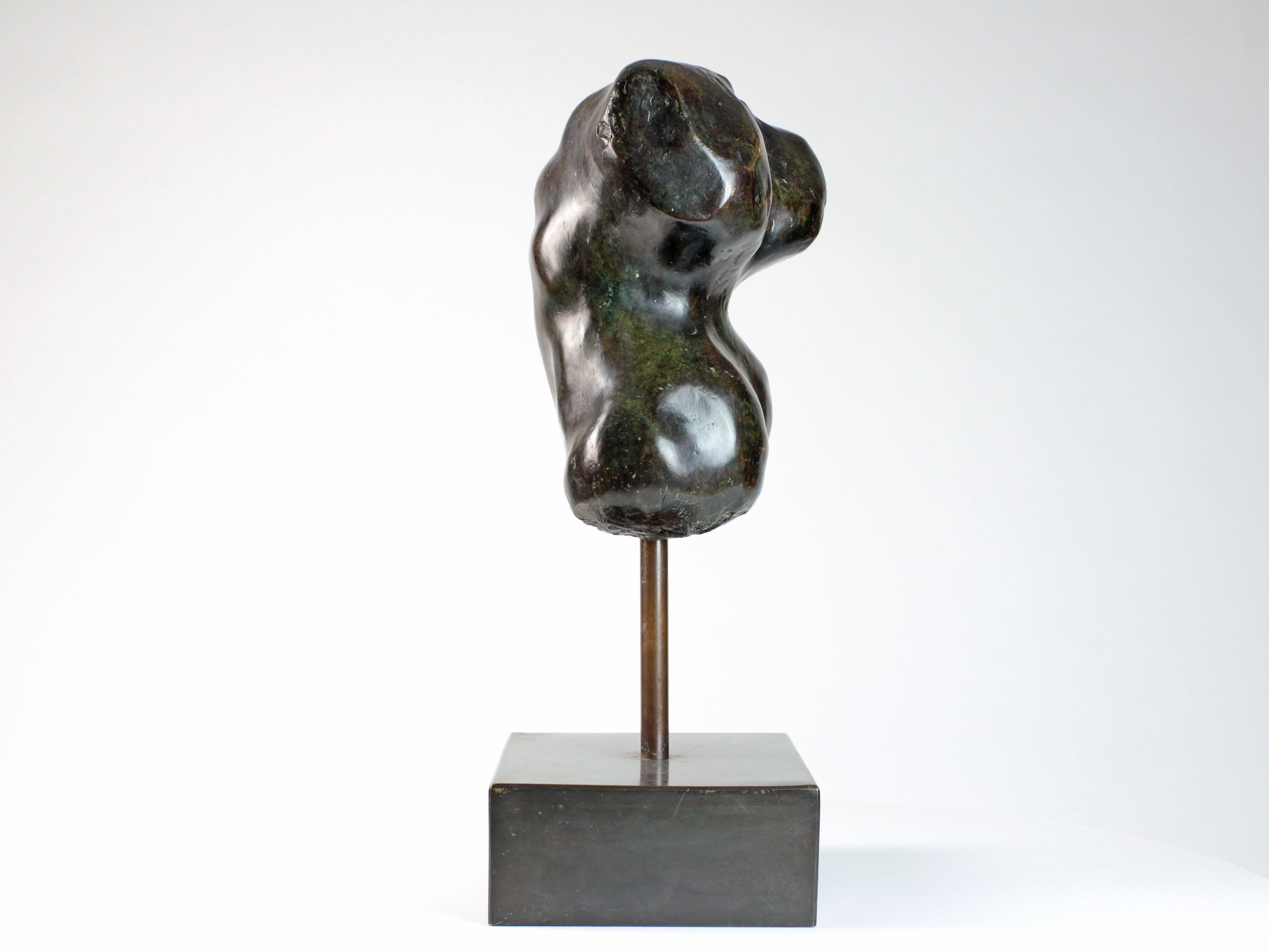 Hermaphrodite I di Yann Guillon - Scultura in bronzo, torso nudo in vendita 4