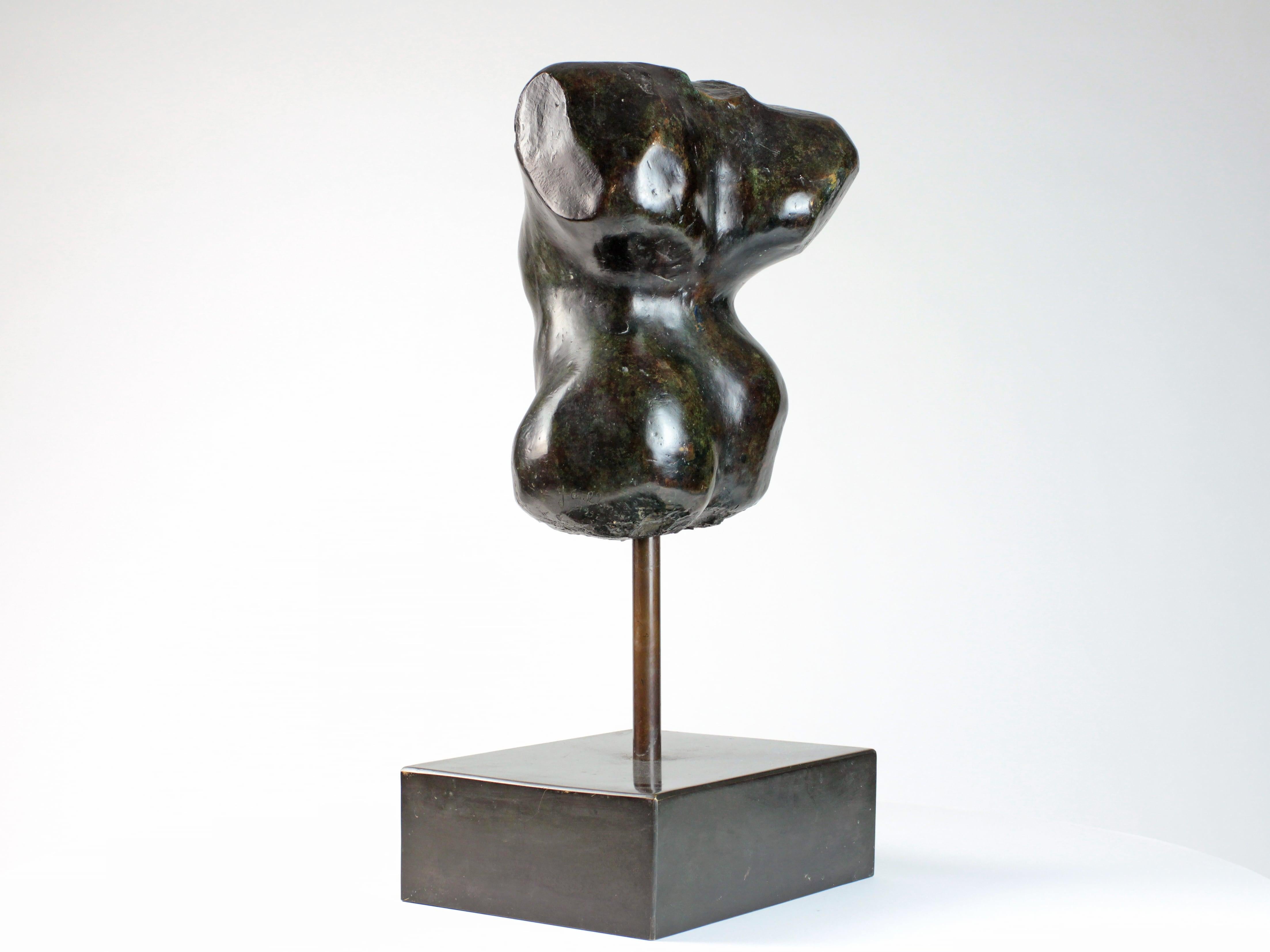 Hermaphrodite I by Yann Guillon - Bronze sculpture, nude torso For Sale 5